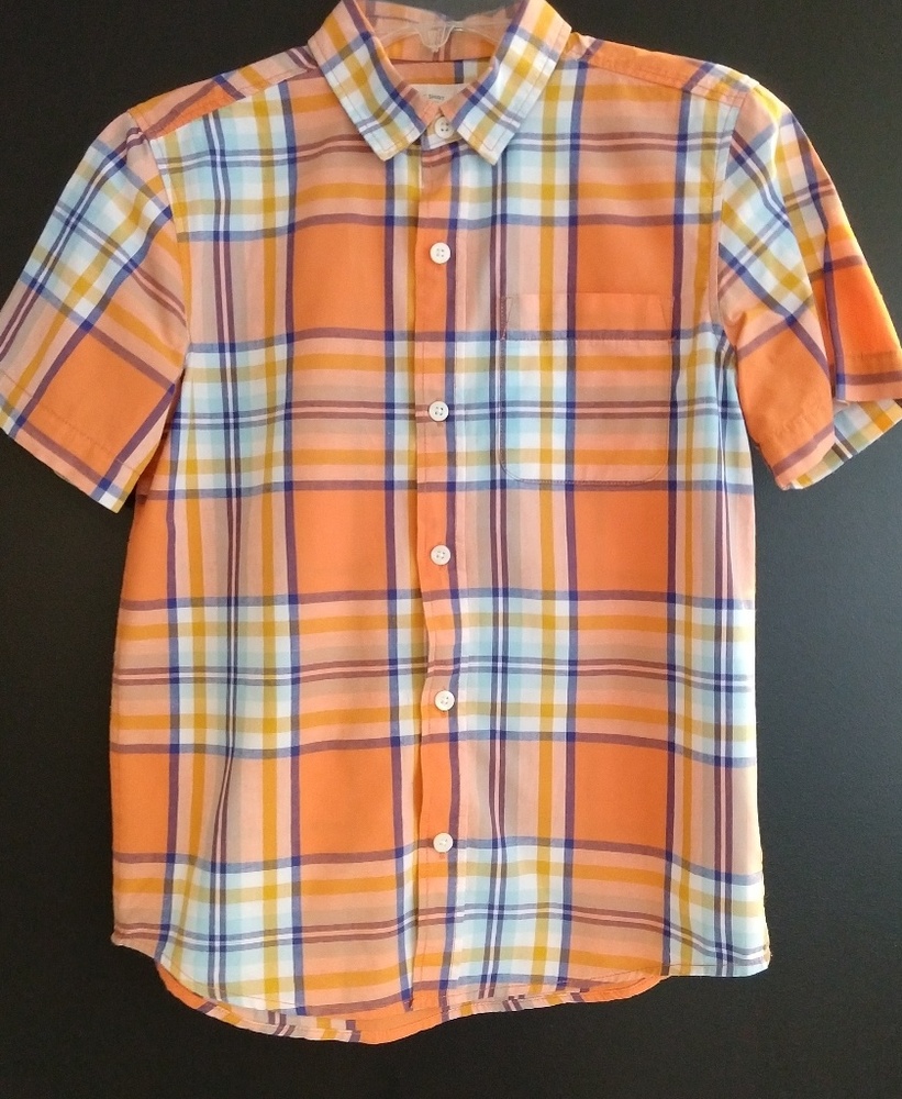 Boys Old Navy plaid shirt